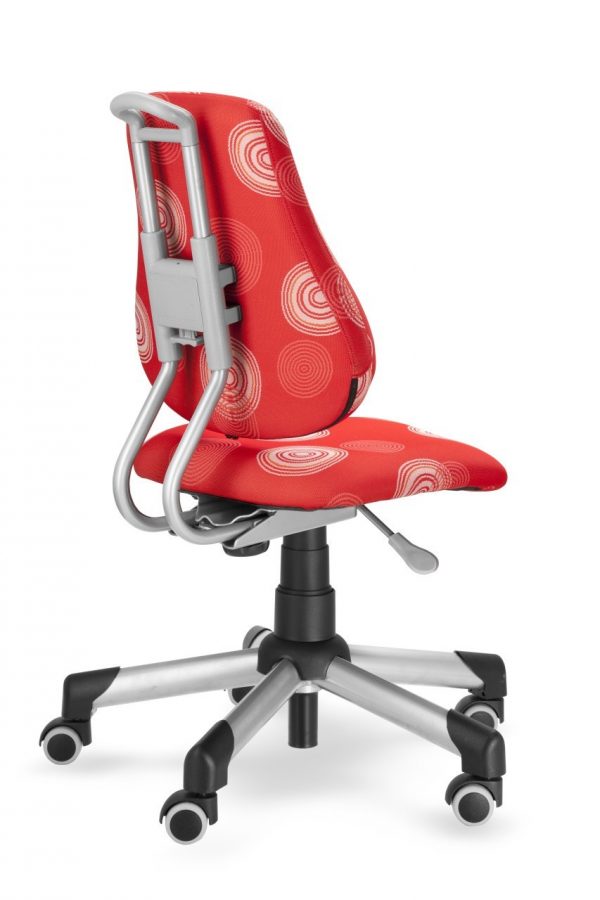 Rostoucí židle Mayer Actikid červená s kruhy zadní pohled