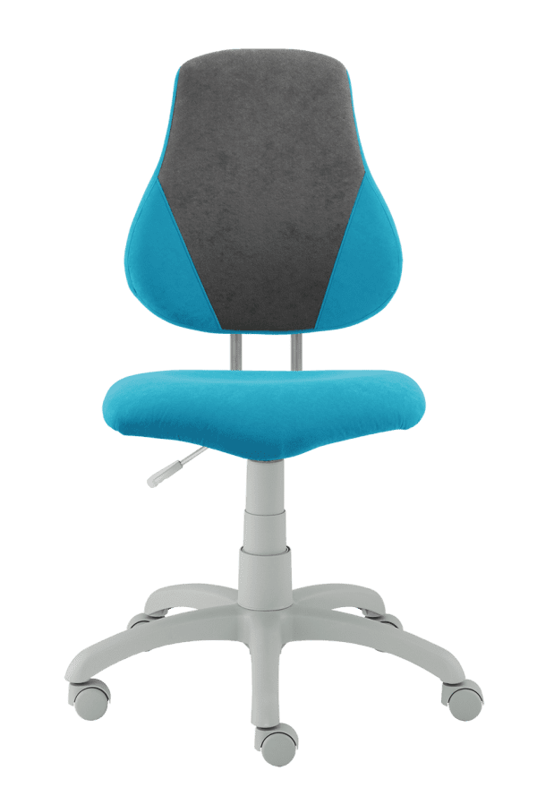Dětská rostoucí židle Fuxo V-Line světle modrá / šedá