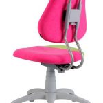Rostoucí židle Fuxo S-Line růžová / jasně zelená zadní pohled
