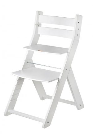 Rostoucí židle Sandy - bílá / bílá