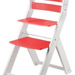 Rostoucí židle Sandy - bílá / červená