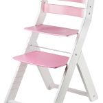 Rostoucí židle Sandy - bílá / růžová