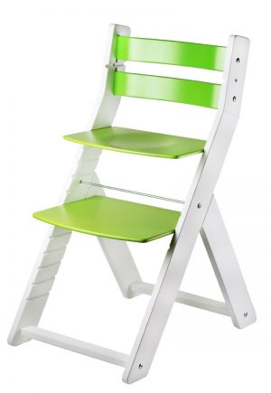 Rostoucí židle Sandy - bílá / zelená