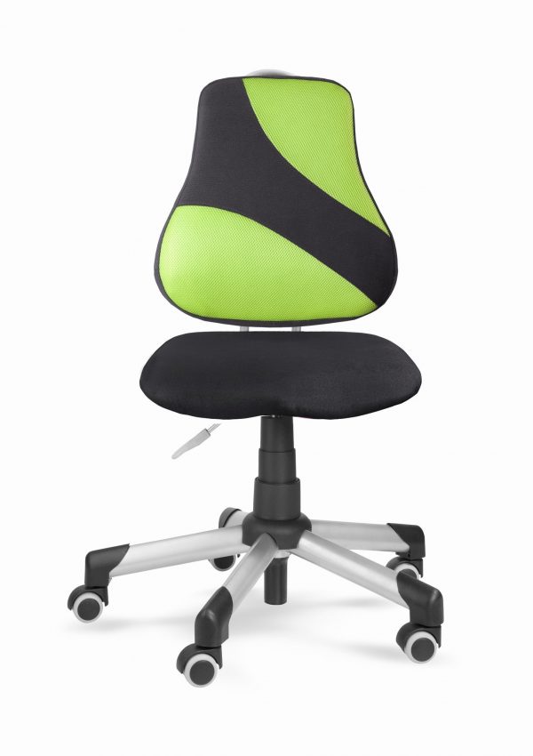 Židle pro školáky Actikid A2 M2 - černý aquaclean + zelená síťovina
