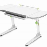 Rostoucí stůl Mayer Profi 3 5v1 bílý, bílá podnož - zelené prvky