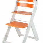 Rostoucí židle Sandy bílá / oranžová