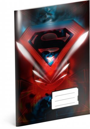 Školní sešit Superman – Red, A4, 40 listů, linkovaný
