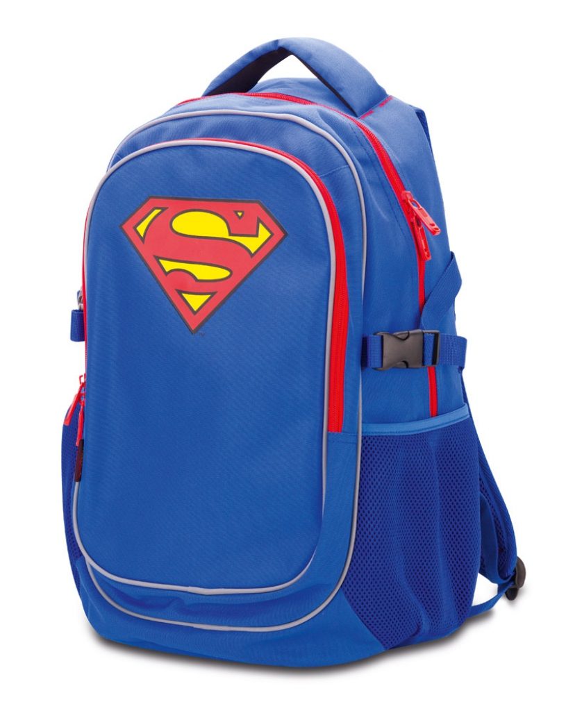 Školní batoh s pončem Superman – ORIGINAL - Obrázek 3