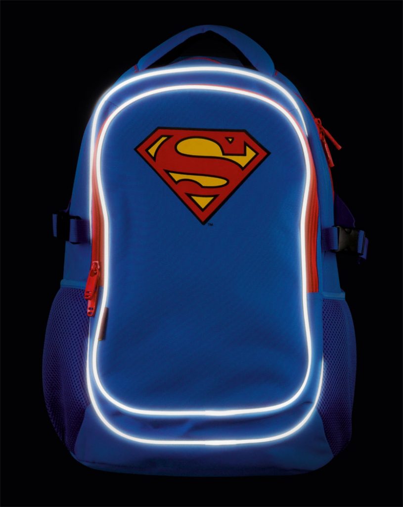 Školní batoh s pončem Superman – ORIGINAL - Obrázek 4