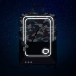 Reflexní prvky batohu Baagl Cubic Army.