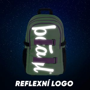 Reflexní prvky batohu Skate Mint.