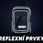 Reflexní prvky batohu Baagl Cubic NASA.
