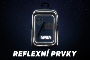 Reflexní prvky batohu Baagl Cubic NASA.
