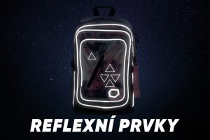 Reflexní prvky batohu Baagl Cubic Abstract.