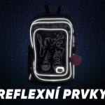 Reflexní prvky batohu Baagl Cubic Tenisky.