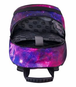 Členění hlavní kapsy batohu Skate Galaxy s prostorem na notebook.