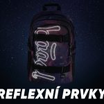 Reflexní prvky batohu Skate Galaxy.