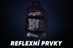Reflexní prvky batohu Skate Galaxy.