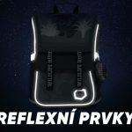 Reflexní prvky aktovky Baagl Zippy Panter.