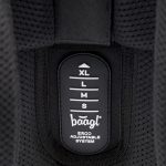 Posuvný zádový systém nazvaný ERGO ADJUSTABLE SYSTEM, zajistí nastavení správné délky zad.