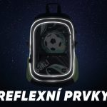 Reflexní prvky batohu Baagl Core Fotbal.