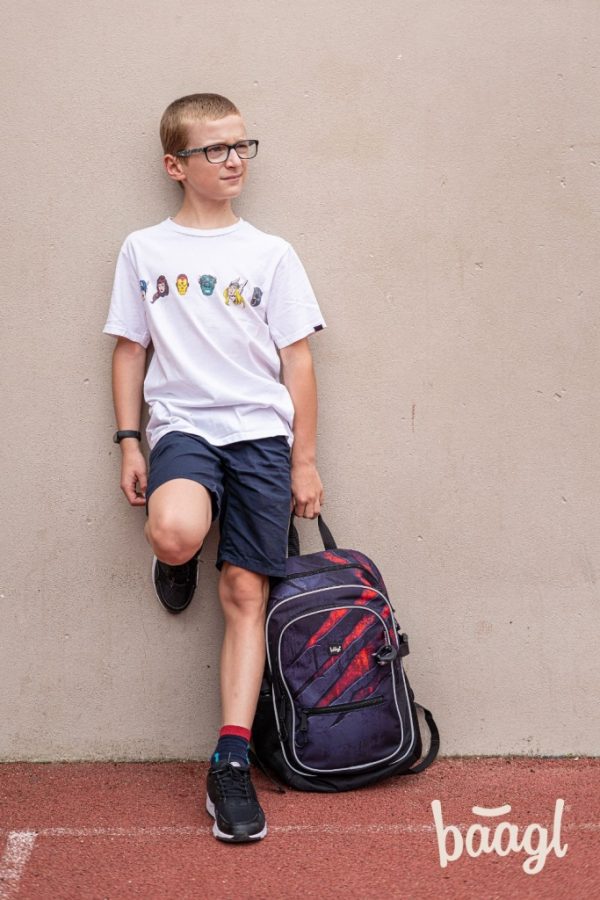 Baagl Core Láva je školní batoh pro kluky vhodný od 3. třídy.