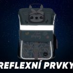 Reflexní prvky aktovky Baagl Zippy Lenochod.