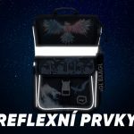 Reflexní prvky aktovky Baagl Zippy Fénix.