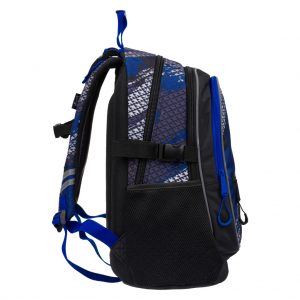 Batoh pro školáky Core Paintball má na bocích kapsy na láhev na pití, či jiné drobnosti a kompresní popruh.