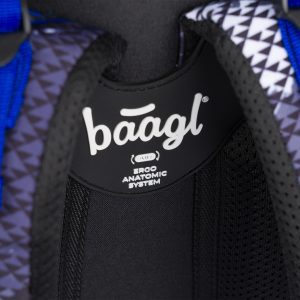 Balanční popruhy na batohu Baagl Core Paintball zajistí správné dotažení k zádům dítěte.