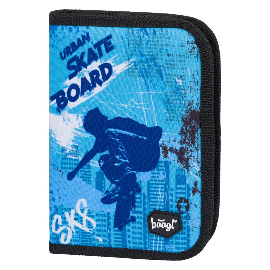 BAAGL Školní penál jednopatrový Skateboard