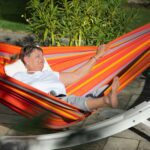 Houpací síť La Siesta Brisa Double - toucan venku