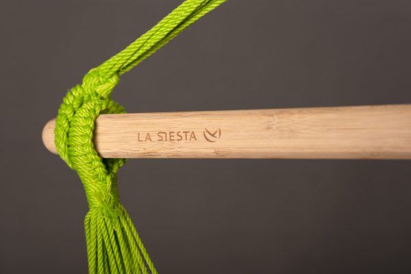Závěsné houpací křeslo La Siesta Domingo Comfort - lime detail