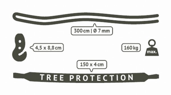 Uchycení houpací sedačky La Siesta TreeMount - parametry