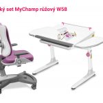 Dětský set růžová MyChamp - Profi bílý s bílou podnoží