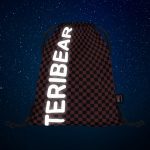 BAAGL Sáček na obuv TERIBEAR červený - reflexní prvky