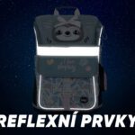 Reflexní prvky aktovky Baagl Zippy Lenochod.