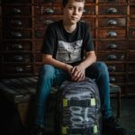 Batoh do školy pro kluky Baagl Skate Grey.