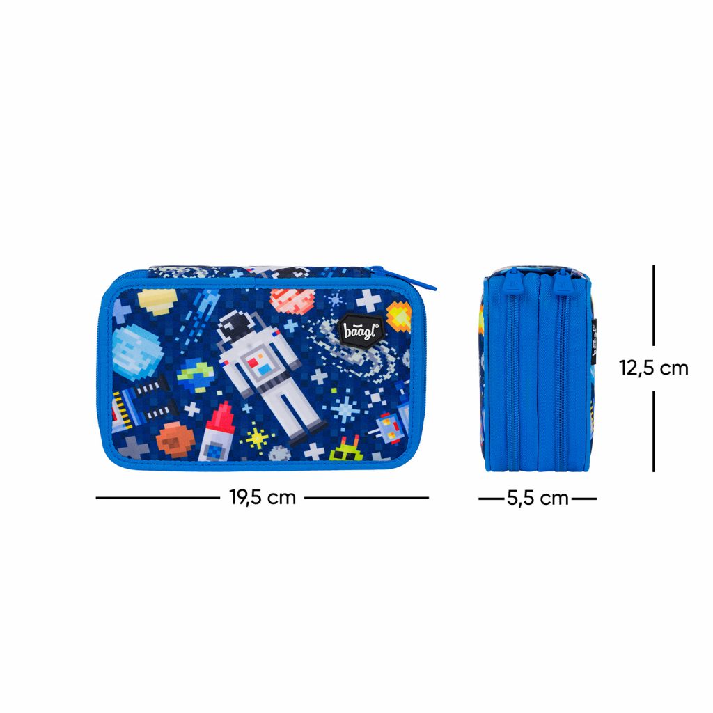 Školní set BAAGL Shelly Space Game: aktovka, penál, sáček - Obrázek 18