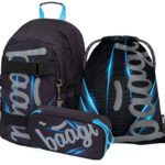BAAGL 3 SET Skate Bluelight: batoh, penál, sáček
