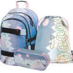 BAAGL 3 SET Skate Moon: batoh, penál, sáček