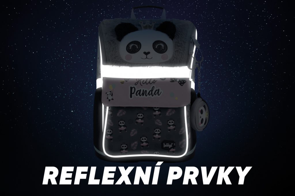 Školní set BAAGL Zippy Panda - aktovka, penál a sáček - Obrázek 6