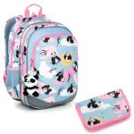 Školní set Topgal ELLY 22004 - školní batoh a penál s pandami