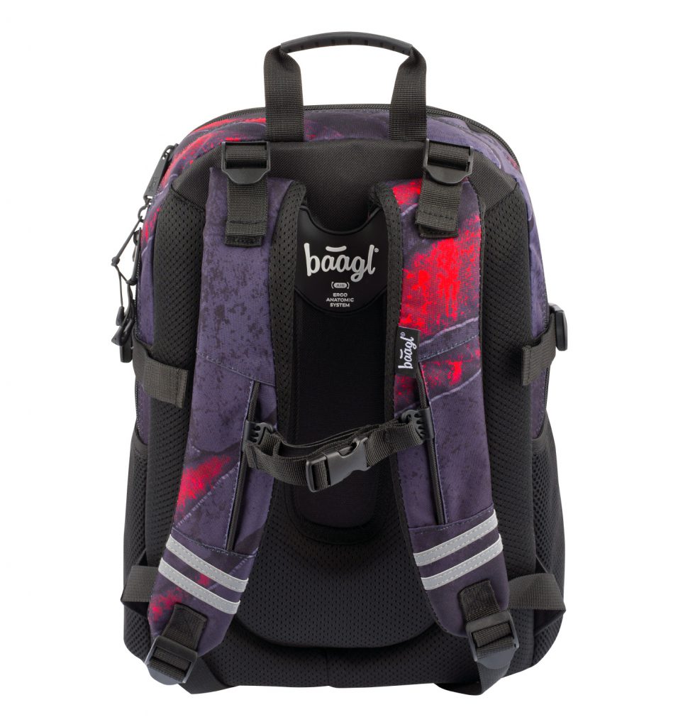 Školní set BAAGL Core Láva: batoh, penál, sáček - Obrázek 5