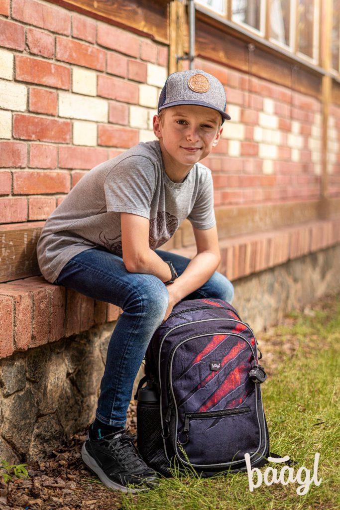 Školní set BAAGL Core Láva: batoh, penál, sáček - Obrázek 14