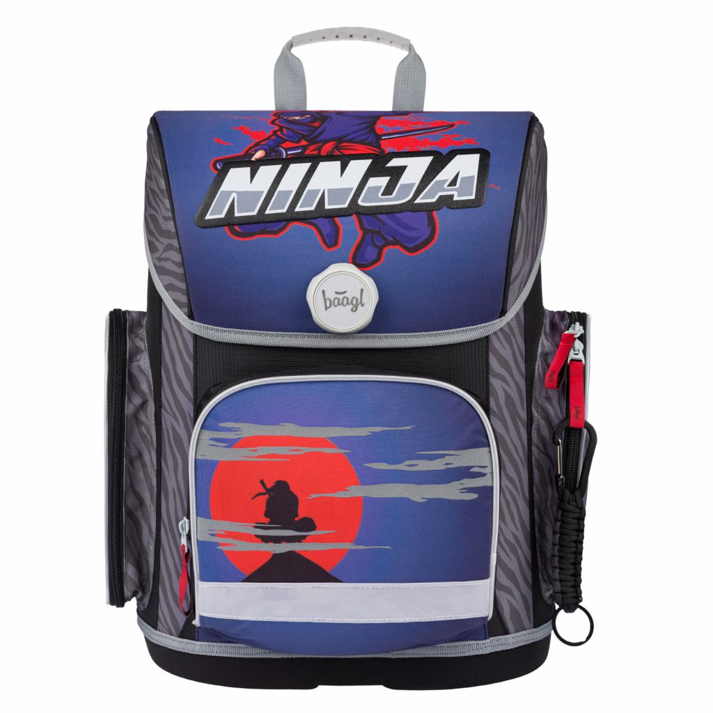 Školní set BAAGL Ergo Ninja: aktovka, penál, sáček - Obrázek 2