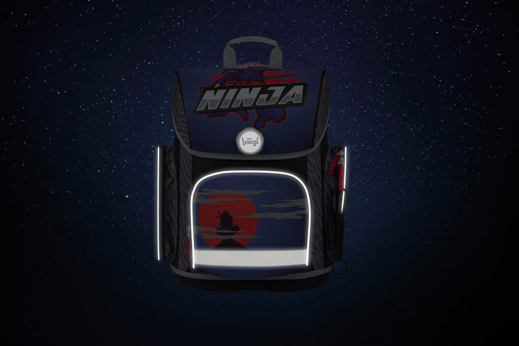 Školní set BAAGL Ergo Ninja: aktovka, penál, sáček - Obrázek 16