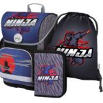 BAAGL SET 3 Ergo Ninja: aktovka, penál, sáček
