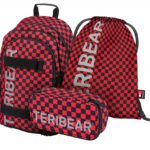 BAAGL 3 SET Skate Teribear: batoh, penál a sáček