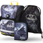 BAAGL 3 SET Ergo Batman Storm: aktovka, penál, sáček